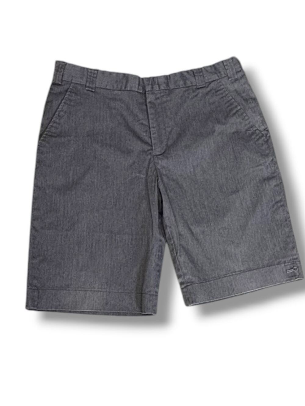 Penny Stock Gray Chino Shorts Flat Front Casual Coastal Classic Vacation Preppy